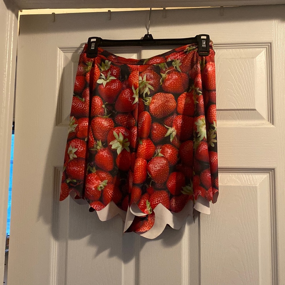 Strawberry Shorties Blackmilk Clothing Shorts